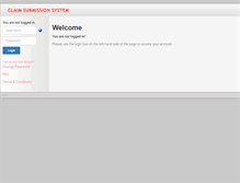Tablet Screenshot of claimsubmission.caymanfirst.com